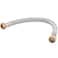 SharkBite 34 Inch x 34 Inch FIP x 18 Inch Stainless Steel Braided Flexible Water Heater Connector Push To Connect Brass Plumbing Fitting PEX Pipe Copper CPVC PERT HDPE U3088FLEX18LF