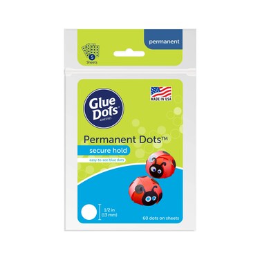 Permanent Glue Dots Blue Pack Of 60