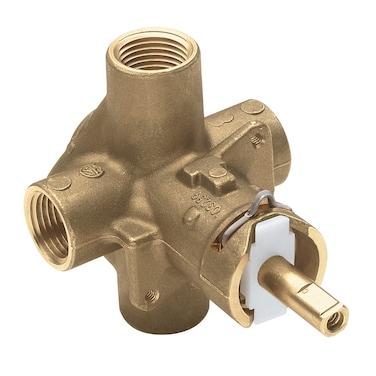 Moen Brass PosiTemp Pressure Balancing Tub and Shower Valve Four Port Cycle Valve with Standard 12Inch IPS Connections 2510