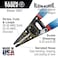 Klein Tools 11057 Wire Cutter  Wire Stripper Made in USA Heavy Duty Wire Cutter Stripper for 2030 AWG Solid Wire and 2232 AWG Stranded Wire
