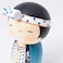 Japanese Creative Kokeshi Wooden Doll Boy 575 Wassyoi Festival Made in Japan