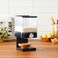 HoneyCanDo Zevro Compact Dry Food Dispenser Single Control BlackChrome