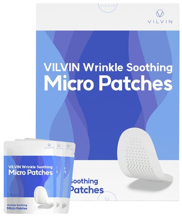 VILVIN Dissolving Microdart Patches for Under Eye and Smile line with Hyaluronic Acid and Tea Tree  3 pairs  Face Wrinkle patches Face tape for wrinkles  Anti wrinkle patches for face overnight