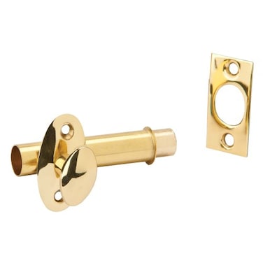 Ives by Schlage S48B3 Mortise Door Bolt Polished Brass