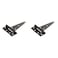 National Hardware N129155 V286 Extra Heavy T Hinges in Black 2 pack6 Inch