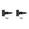 National Hardware N129155 V286 Extra Heavy T Hinges in Black 2 pack6 Inch