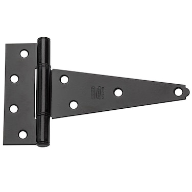 National Hardware N129155 V286 Extra Heavy T Hinges in Black 2 pack6 Inch