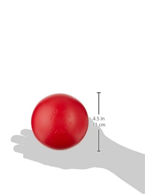 Jolly Pets PushnPlay Ball Dog Toy 45 InchesSmall Red