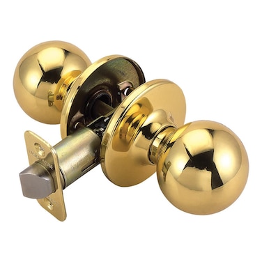 Design House 782912 Ball Passage Hall and Closet Door Knob Polished Brass