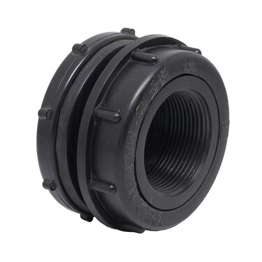 Valley Industries BHF112BC Bulkhead Fitting 112 FNPT Black