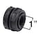 Valley Industries BHF100BC Bulkhead Fitting 1 FNPT Black