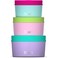 Swell Stainless Steel Food Canister Set Of Three 10oz 16oz and 24oz Pastel Paradise Single Walled Durable Construction BPA Free Dishwasher Safe