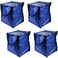 DURASACK Heavy Duty Storage Tote Bag with Zipper Top 22Gallon Rugged Woven Polypropylene Moving Bag Reusable SelfStanding Design Holds up to 500 Pounds Pack of 4 Blue