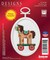 Janlynn 114345 18 Count Mini Counted Cross Stitch Kit 275Inch Oval Christmas Toy
