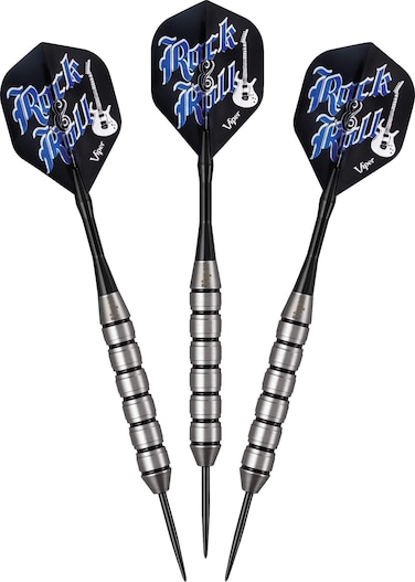 Viper Underground Steel Tip Darts Rock  Roll 23 Grams Black