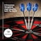 Viper by GLD Products unisex adult Viper Silver Thunder Soft Tip Darts 5 Knurled Bands 18 Grams Black Grams US