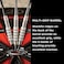 Viper by GLD Products unisex adult Viper Silver Thunder Soft Tip Darts 5 Knurled Bands 18 Grams Black Grams US