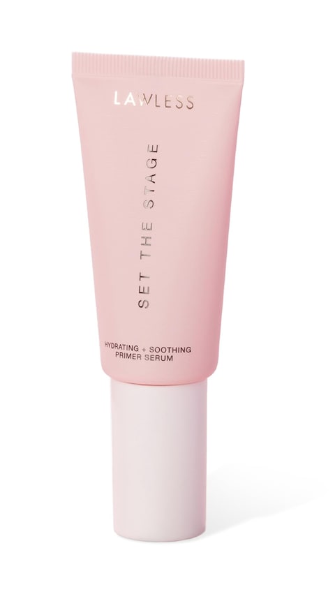 LAWLESS Set The Stage Hydrating Primer Serum  Clean Makeup Primer with Peptides and Natural Ingredients Designed to Set Your Skin Up for Makeup Application Achieve a Soft Satin Finish  1 oz