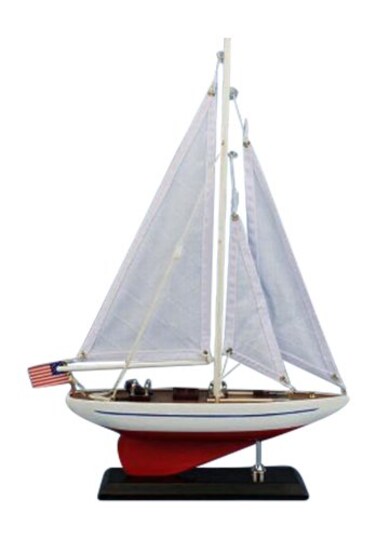 Hampton Nautical Ranger Sailboat 16  Red