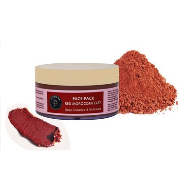 AATMANA Red Moroccan Clay Face Pack  Skin Firming  Natural Skincare Tightens Skin for Healthier Complexion 250 Grams