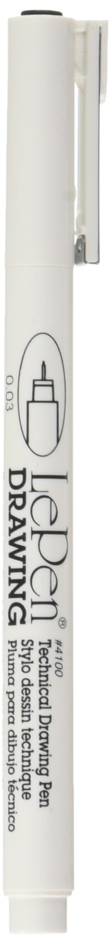 UCHIDA of America 4100C03 Carded Le Pen Technical Drawing Pen 03 Point Black