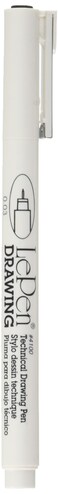 UCHIDA of America 4100C03 Carded Le Pen Technical Drawing Pen 03 Point Black