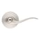 Kwikset Tustin Interior Privacy Door Handle with Lock Door Lever For Bathroom and Bedroom Satin Nickel Reversible Keyless Turn Lock with Microban Protection