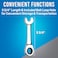 Jonard Tools ASWSR716 Stubby Ratcheting Combination Speed Wrench Angled Head 716