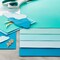 50 Sheets 85 x 11 Blue Ombre Cardstock Paper by Recollections  Acid and Lignin Free Paper for Scrapbooks Arts  Crafts  1 Pack