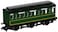 Bachmann Trains  THOMAS  FRIENDS EMILYS BRAKE COACH  HO Scale  Green