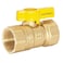 Eastman 34 Inch FIP Straight Gas Ball Valve with 14Turn Handle Brass Plumbing Fitting 60011