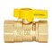 Eastman 34 Inch FIP Straight Gas Ball Valve with 14Turn Handle Brass Plumbing Fitting 60011