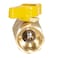 Eastman 34 Inch FIP Straight Gas Ball Valve with 14Turn Handle Brass Plumbing Fitting 60011