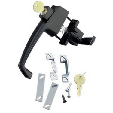 Wright Products VK333X3BL ProductsVK333X3BL Keyed TieDown Push Button Handle Black