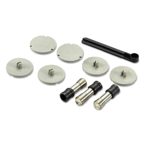 Bostitch Office Xtreme Duty Adjustable Hole Punch Replacement Heads  Disc Kit 03203 Silver