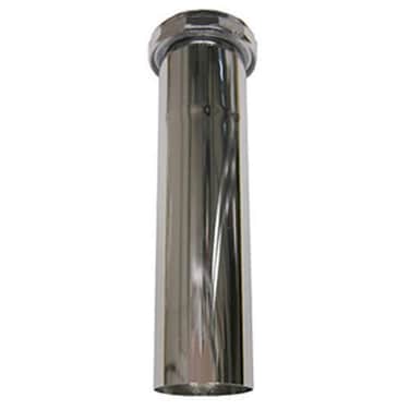 LASCO 032571 112Inch Diameter by 6Inch Chrome Plated Brass 22 Gauge Slip Joint Extension Tube with Nut and Washer