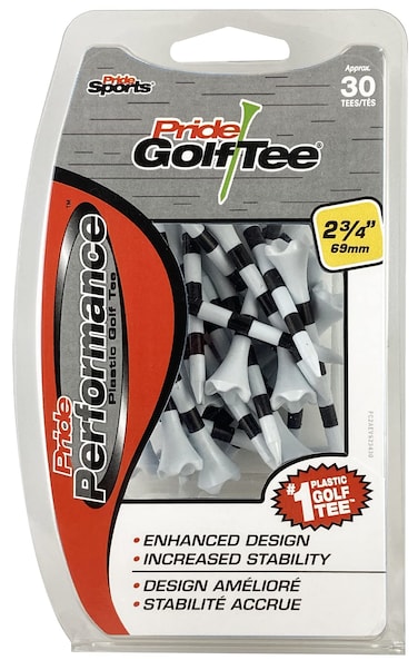 PRIDE GOLF TEE Golf Spikes 30 Count Golf Tees White 275 US