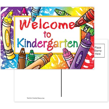 Teacher Created Resources Welcome to Kindergarten Postcards 4860Multi