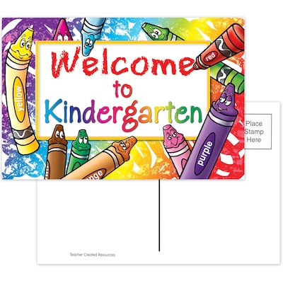 Teacher Created Resources Welcome to Kindergarten Postcards 4860Multi