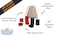 WE Games Wood Backgammon Chips with Cloth Pouch  Red  Black 15 in Diameter