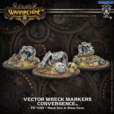 Privateer Press Con Vector Wreck Markers