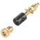 Parts Express Binding Post Banana Jack with 1 Thread 2 Pair Black Gold