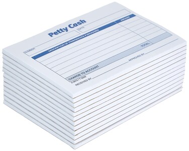 Adams Petty Cash Receipt Pad 5 x 312 Inches 50 Sheets per Pad Pack of 12 Pads 9672ABF