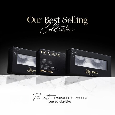 Lilly Lashes 3D Mykonos in Faux Mink  False Eyelashes  Dramatic Look and Feel  Reusable  NonMagnetic  100 Handmade Vegan  Silk Like Luxury Fibers