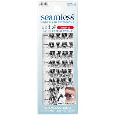 ArdellSeamless Extensions Refill Kit Wispies 32 Assorted Lengths Customizable DIY Underlash Clusters for Natural Volume Length Knotless Design