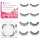 Self Adhesive Eyelashes 8PCs False Eyelashes Natural Look Reusable Adhesive Eyelashes Self Adhesive Eyelashes Reusable Self Sticking No Glue Eyelashes False Lashes Natural Look for Women