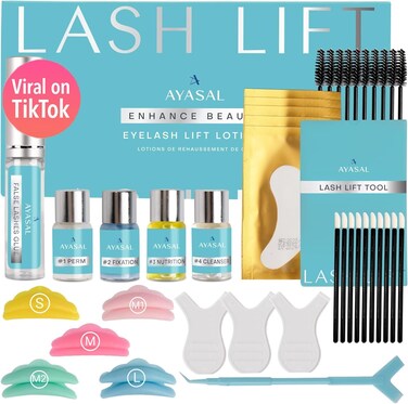 Lash Lift Kit Eyelash Perm Kit with Detailed Instruction Eyelash Lift Kit Easy for Beginner and Professional Lash Perm Kit Achieve SalonQuality Lashes Lift with Safe and Effective Result