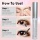 Hairgenics Lavish Lash 3ml 3 Month Supply Eyelash Growth Enhancer Brow Serum with Natural Peptides for Long Thick Lashes and Eyebrows Dermatologist Certified Hypoallergenic