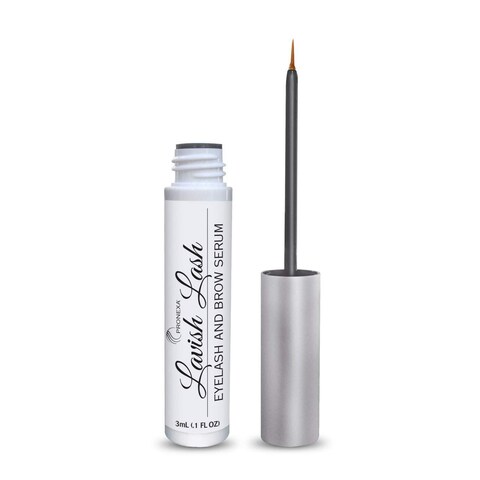 Hairgenics Lavish Lash 3ml 3 Month Supply  Eyelash Growth Enhancer  Brow Serum with Natural Peptides for Long Thick Lashes and Eyebrows Dermatologist Certified  Hypoallergenic