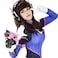Cosplay Face Temporary Tattoos 12 Tattoos Overwatch DVa Face Tattoo Stickers 2 Sizes Pink